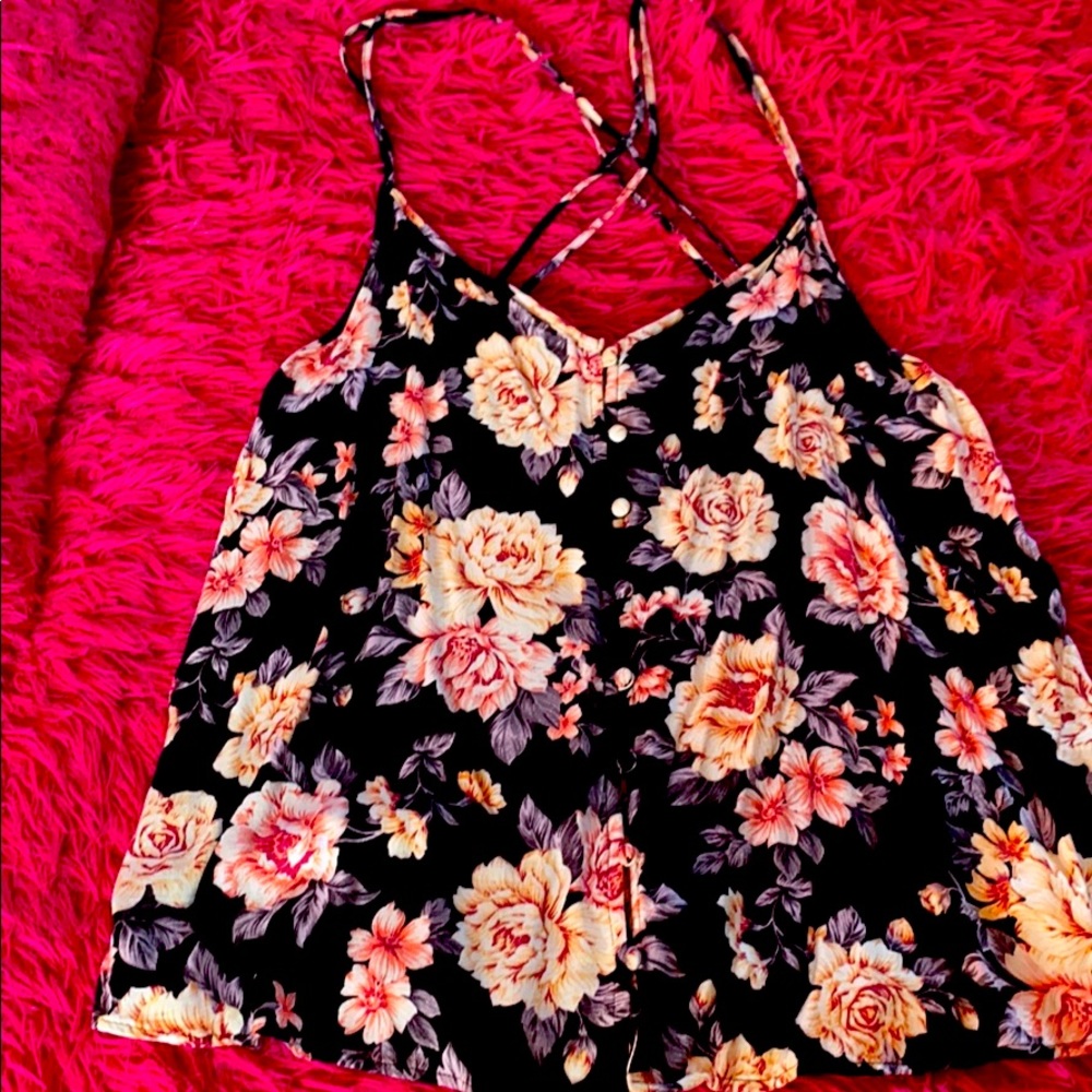 AE floral tank top